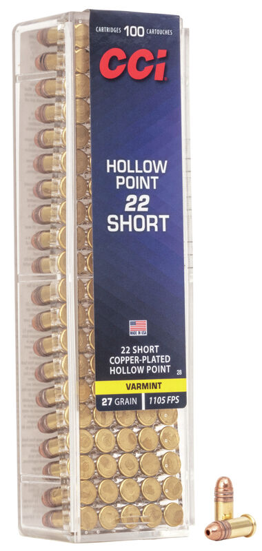 CCI 22 Short 27gr HP 0028