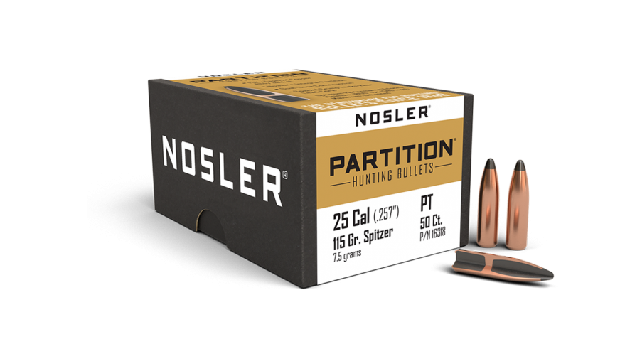 Nosler 25cal 115gr Partition #16318