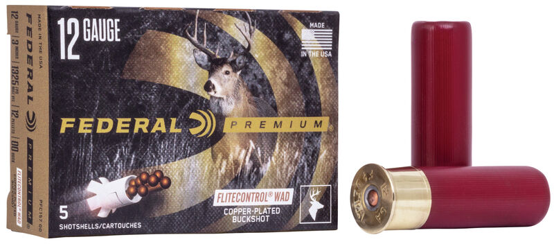 Federal Premium 12ga 3" 12 Pellets 00 Buck 1325FPS