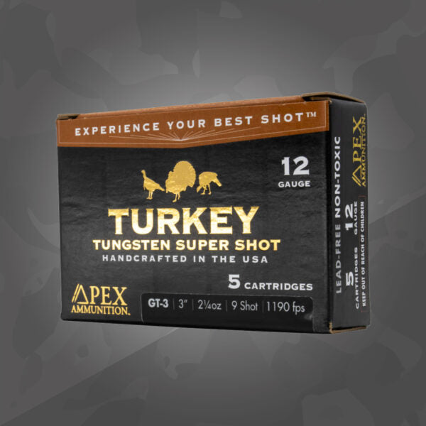 Apex Turkey Tungsten 12ga 3" 2 1/4oz #9