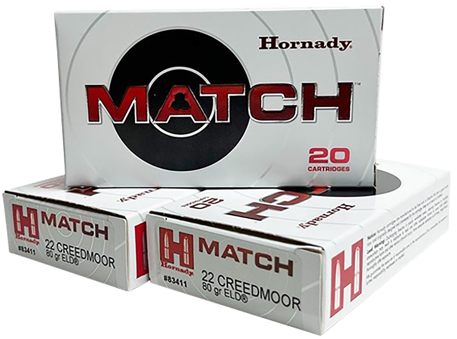 Hornady 22 Creed 80gr ELD-Match #83411