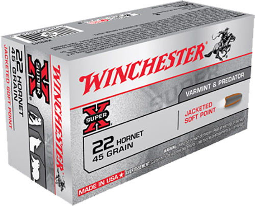 Winchester 22 Hornet 45gr JSP