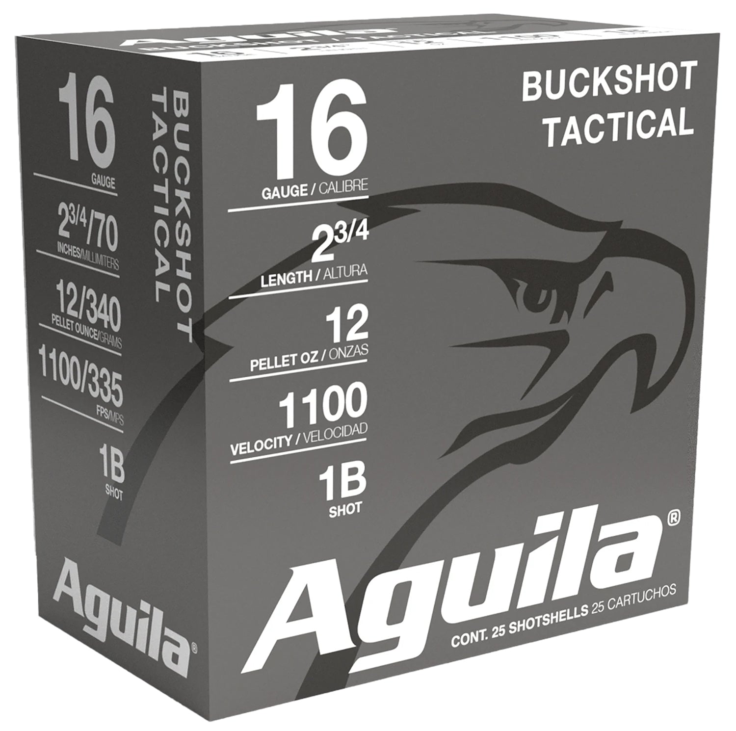 Aguila 16ga 2 3/4 #1 Buckshot #1C1601BA