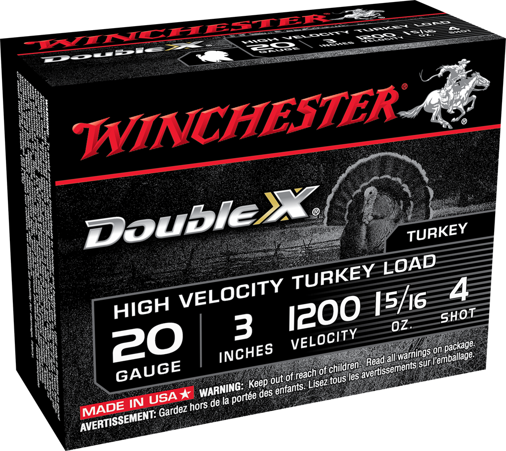 Winchester 20ga 3" 1-5/16oz #4 1200fps *STH2034