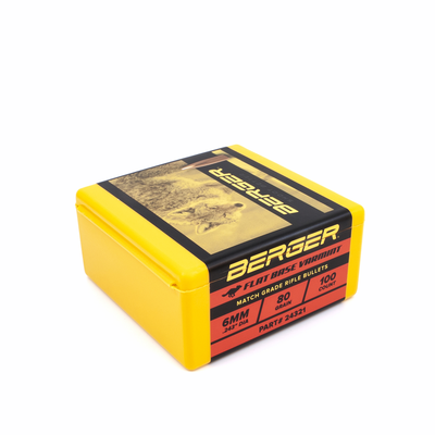 Berger 6mm 80gr FB Varmint #24321 - BLUE COLLAR RELOADING