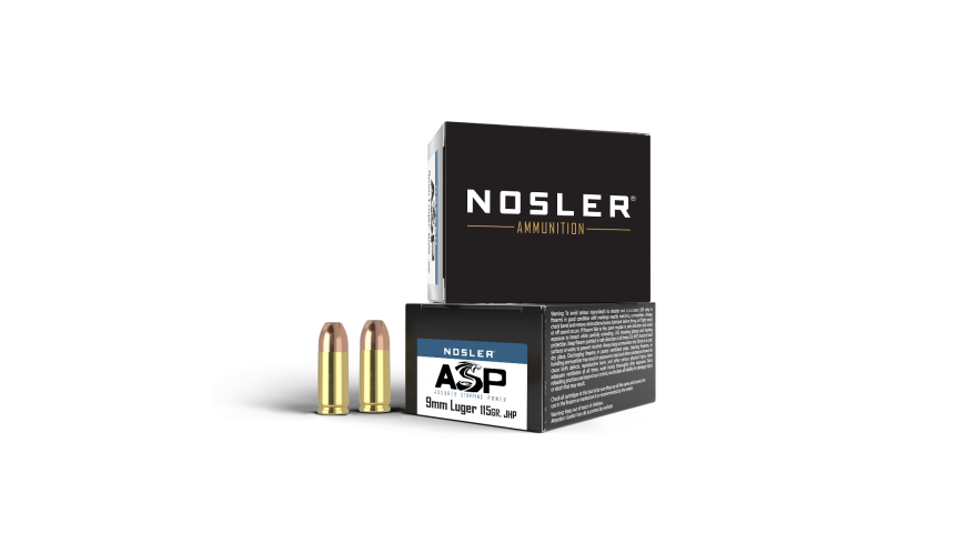 Nosler 9mm Luger 115gr JHP ASP 51285