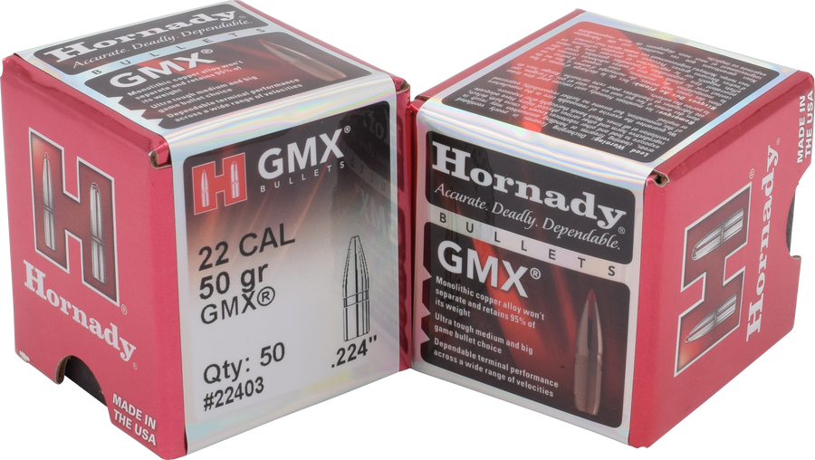 Hornady 22cal 50gr GMX #22403 - BLUE COLLAR RELOADING