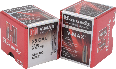 Hornady 25cal 75gr V-Max  #22520 - BLUE COLLAR RELOADING