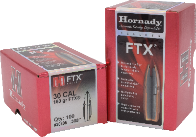 Hornady 30cal 160gr FTX  #30395 - BLUE COLLAR RELOADING