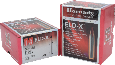 Hornady 30cal 212gr ELD-X #3077 · Blue Collar Reloading