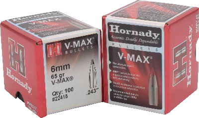 Hornady 6mm 65gr V-Max #22415 - BLUE COLLAR RELOADING