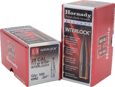 Hornady 25cal 117gr BTSP #2552 - BLUE COLLAR RELOADING