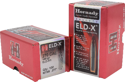 Hornady 270cal 145gr ELD-X #27356 - BLUE COLLAR RELOADING