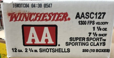 Winchester AA 12ga 1-1/8oz #7.5 1300Fps *AASC127