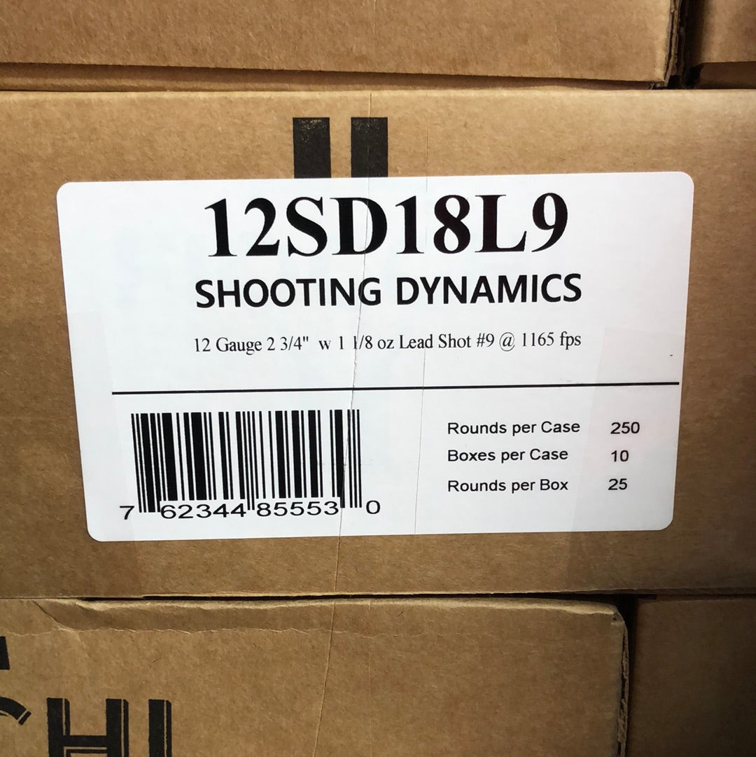 Fiocchi 12ga 1-1/8oz #9 1165FPS *12SD18L9