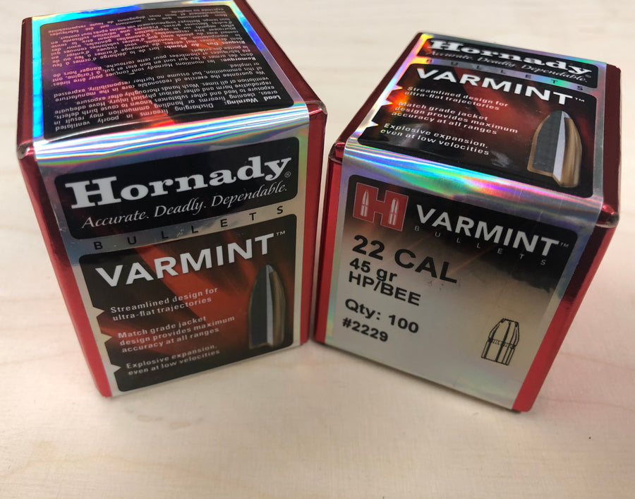 Hornady 22cal 45gr HP/BEE #2229