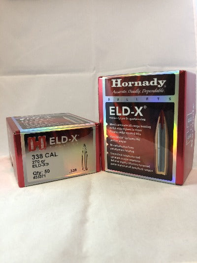 Hornady 338cal 270gr ELD-X #33371 - BLUE COLLAR RELOADING