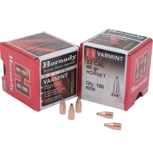 Hornady 22cal 45gr SP 22 Hornet 2230