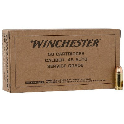 Winchester Service Grade 45 ACP 230gr FMJ (50ct)