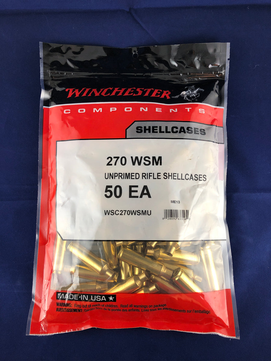 Winchester 270 WSM Brass - BLUE COLLAR RELOADING