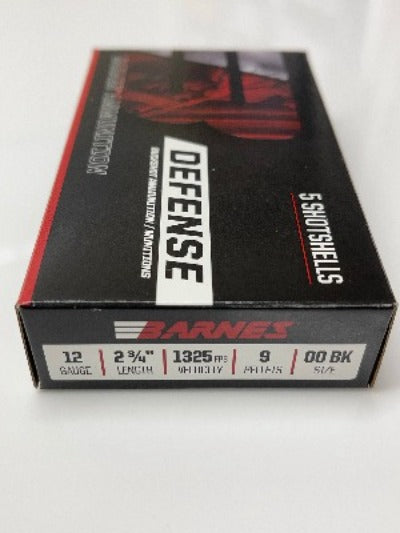 Barnes Defense Buckshot 12ga 9 Pellets 00BK 1325fps