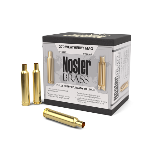 Nosler 270 Weatherby Brass #10147 - BLUE COLLAR RELOADING