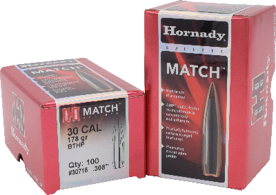 Hornady 30cal 178gr BTHP #30715 - BLUE COLLAR RELOADING