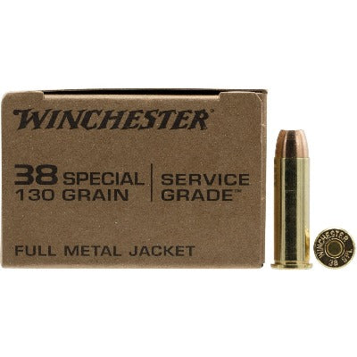 Winchester Service Grade 38 Special 130gr FMJ-FN