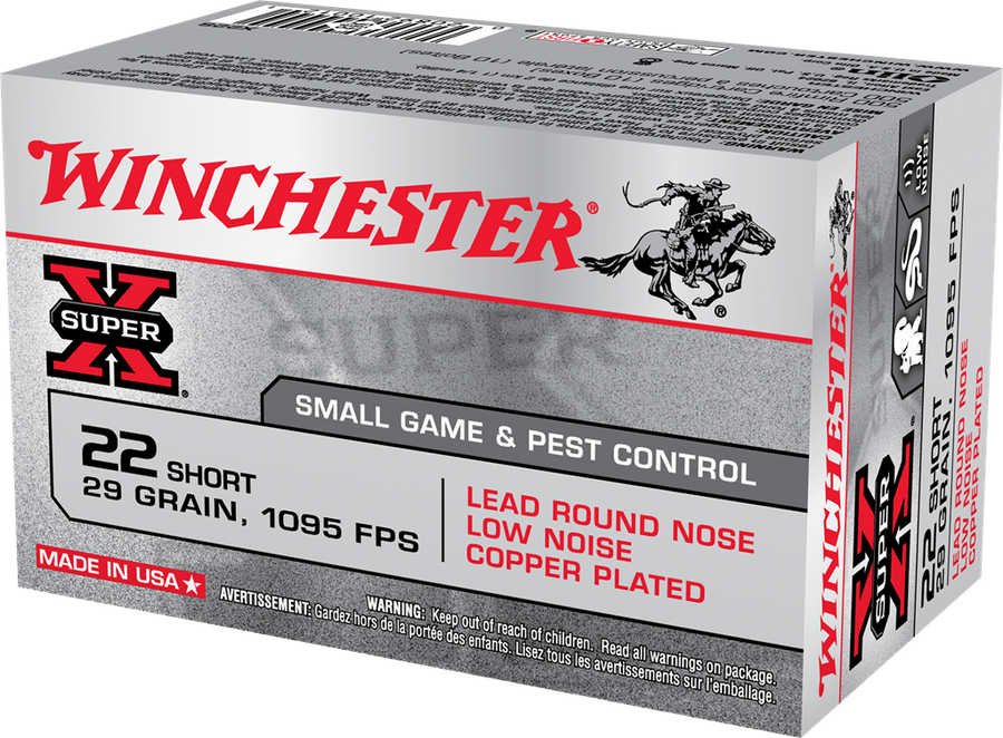 Winchester 22 Short 29gr LRN - Copper Plated (50ct) - BLUE COLLAR RELOADING